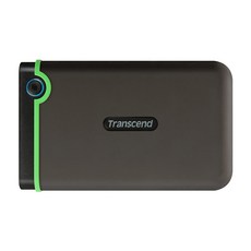Transcend 創見 StoreJet® 25M3 2TB USB 3.1 外接式硬碟 優越抗震保護 快速傳輸 單鍵備份, 鐵灰色, 1個