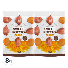 브리더랩 강아지 스위트 포테이토 큐브, 고구마, 300g, 8개