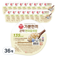 가뿐한끼 곤약현미잡곡밥, 130g, 36개