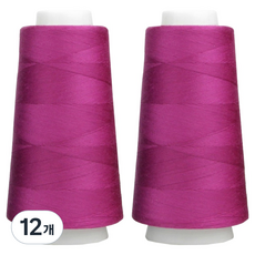 유니크 프리미엄 OWL 코아사 45수 2합 실, 28 퍼플, 12개