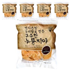 바른들식품 엄마손맛 우리쌀로 만든 구수한 누룽지야, 1kg, 5개