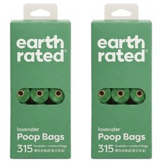 earth rated 莎賓 犬用環保撿便袋 3代, 薰衣草, 2個, 21個裝