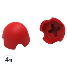 호후 PS5 듀얼센스 포탈 조이콘 아날로그 스틱 커버 캡 스틱락, 레드, 4개