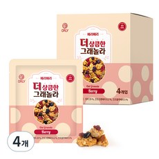 올리 더 상큼한 그래놀라 베리베리, 100g, 4개