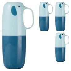 원이네 여행 휴대용 칫솔케이스, 블루, 4개