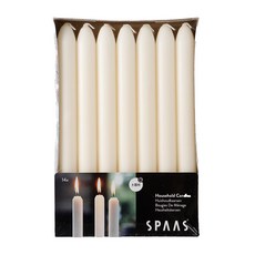 稀疏晚餐蠟燭, 灰白色(象牙白), 14支