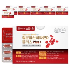 Chong Kun Dang 鍾根堂 Pharm 鐵葉酸維他命D Plus, 60錠, 7個