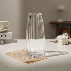 HARU GONGGAN 浮雕玻璃花瓶, 透明