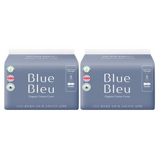 Blue Bleu 棉質包覆衛生棉, 超長夜用型(43cm), 6片, 2包