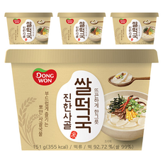 동원 진한사골 컵 쌀떡국, 151g, 4개
