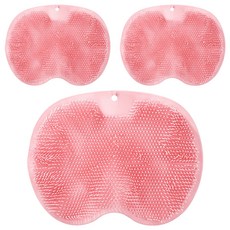 여니팩토리 미끄럼방지 풋 브러쉬 패드 핑크, 1개입, 3개, 160g