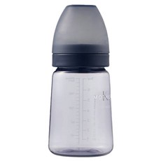 MOTHER-K 精粹極簡PPSU奶瓶, 醫療級PPSU材質, 刻度精準, 橢圓瓶身, 夜幕藍, 180ml, 1個