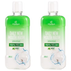 비타할로 데일리뉴 마우스워시 민트, 800ml, 2개