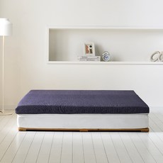 내추럴슬립 라텍스 매트리스 베개세트 7.5cm, 마크네이비