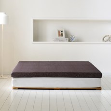 내추럴슬립 라텍스 매트리스 베개세트 7.5cm, 마크브라운