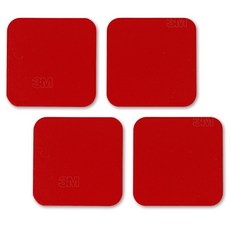 브이에이치비 쓰리엠 아크릴 폼 하이패스 부착 고내열 양면테이프 블랙 30 x 30 mm, 4개
