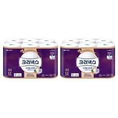 Kleenex 舒潔 Supreme柔軟天然紙漿3層衛生紙, 27m, 12捲, 2袋