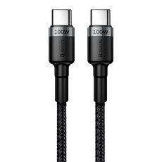 Baseus 倍思 卡福樂 Type-C PD2.0 閃充數據線, 2m, 灰黑色, 1個