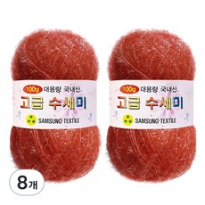 Yarna 大捲菜瓜布編織線 100g, 182(珊瑚磚紅色), 8個