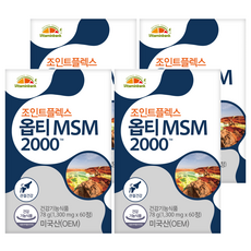 Vitaminbank Opti MSM 2000補充錠, 78g, 4個