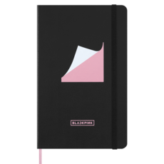 몰스킨 블랙핑크 리미티드 에디션 노트 하드커버 룰드 라지, Black, 1개