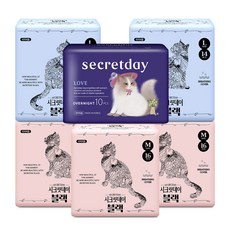secretday 潔翼型衛生棉 M號 16入*3包+L號 14入*2包+夜用型 10入, 1組