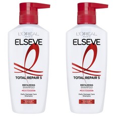로레알파리 엘세브 토탈 리페어 5 샴푸 멜론 프루티 플로럴 퍼퓸, 400ml, 2개