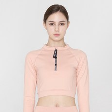 TUBE TREE 女款半拉鍊防曬泳衣, 粉色的