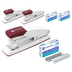 WHASHIN 133K訂書機+33號針 1000入, 3套, 隨機出貨