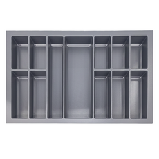 AGOfORM 刀叉盤適用於寬度 900mm 抽屜 556.51.249 830 x 483mm 800g, 深灰, 1個