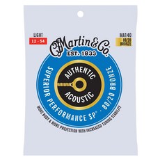 Martin MA140 80/20 青銅 Light 民謠吉他弦, 青銅色, 1包