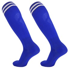 加厚運動襪, 白條紋藍, 2個