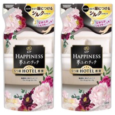 Lenor 蘭諾 日本原裝進口 Happiness 衣物柔軟精補充包 天鵝絨花香, 370ml, 2包