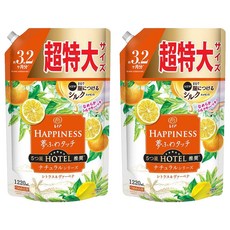 Lenor 蘭諾 日本原裝進口 衣物柔軟精超特大補充包 清新柑橘香, 1.22L, 2包