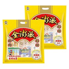 旺旺 金澎派 綜合零嘴餅乾, 旺旺仙貝 + 浪味仙田園蔬菜口味 + 雪月小雪餅 + 旺仔小饅頭 + 紅麴物語, 2袋