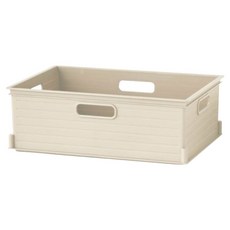 KEYWAY 聯府 超大山本收納盒 470 x 360 x 170mm 24L, 典雅淺棕, 2個