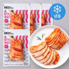 허닭 스팀 닭가슴살 슬라이스 칠리맛 (냉동), 100g, 1개입, 4개