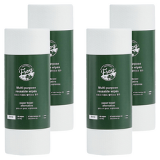 SINCERELY Frog 可洗式多用途抹布巾 25x24.5公分 40張, 4捲