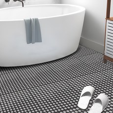 하비티 미끄럼방지 물빠짐 욕실 퍼즐 매트 30 x 30 x 0.6 cm, 그레이, 16개