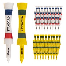 標準高爾夫球釘 2種 x 30入, 1套, 法式白, 黃綠色