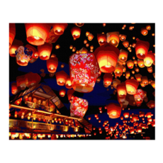 ARTLIFE 數字油畫DIY 台灣風情誌 TW008, 平溪天燈, 1個