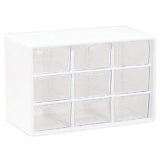 Andami 迷你抽屜式桌上型收納整理盒, 九宮格白色, 1個