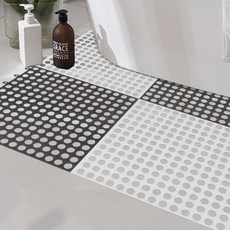 HABITY 防滑排水浴室拼圖地墊 30 x 30 x 0.6 cm, 16個, 混色