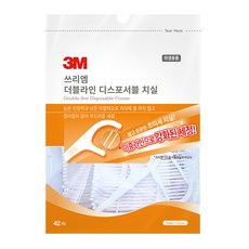 쓰리엠 더블라인 치실, 42개입, 1개