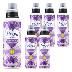 Prosi 普洛斯 香水Bubble柔軟精 鳶尾花, 雙效柔纖配方 抗靜電 SGS檢測 無螢光劑 甲醛, 570ml, 6瓶