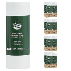 SINCERELY Frog 可洗式多用途抹布巾 25x24.5公分 40張, 16捲