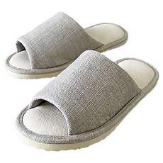 TAIWAN SLIPPER 台灣犀利趴 i Slippers 悠活系列 布質家居室內拖鞋, 台灣製造 用料安心 質佳, M, 英倫純色 米灰, 1雙