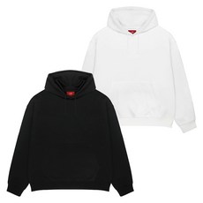 엘라모 남녀공용 베이직 특양면 후드티 2종 세트