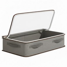 小麥購物 可折疊布藝床底收納箱 L431, 1個, 灰色