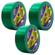 신흥테이프 국산 라바 청면테이프 48mm X 15M 녹색, 3개